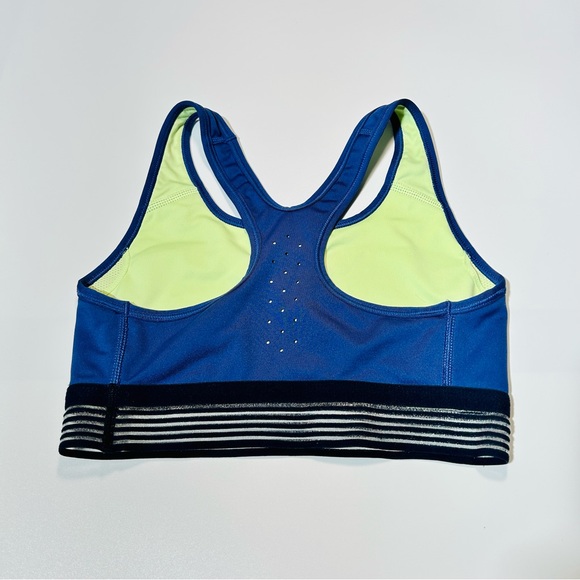 Nike sports bra Drifit Perforated Swoosh logo racer back sports bra women size S - Picture 2 of 5